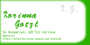 korinna gotzl business card